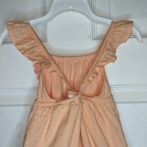 Disney Baby Spring Pink Embroidered Bambi & Butterflies Ruffle Strap Romper 6-9M - Picture 9 of 12